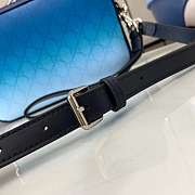 Kitlife Gucci Chroma Crossbody Bag Gradient Blue GG Monogram 25x16x4.5cm - 5
