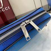 Kitlife Gucci Chroma Crossbody Bag Gradient Blue GG Monogram 25x16x4.5cm - 3