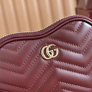 Kitlife Gucci GG Marmont Hear Bag Red 837753 13.5x11.5x2.5cm - 3