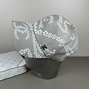 Kitlife Chanel Printed Denim Baseball Cap in Grey - 1