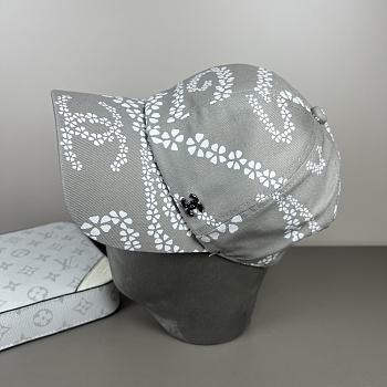 Kitlife Chanel Printed Denim Baseball Cap in Grey