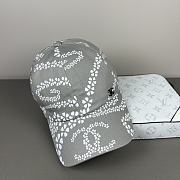 Kitlife Chanel Printed Denim Baseball Cap in Grey - 4