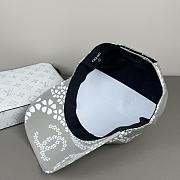 Kitlife Chanel Printed Denim Baseball Cap in Grey - 3