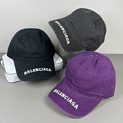 Kitlife Balenciaga Logo Baseball Cap in Grey/Purple/Black - 1