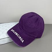 Kitlife Balenciaga Logo Baseball Cap in Grey/Purple/Black - 5