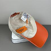 Kitlife Hermes Classic H Baseball Cap in Orange / Black / Dark Brown - 4