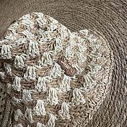 Kitlife Saint Laurent 2025 Straw Bucket Hat in Black / Beige - 3