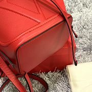 Kitlife Valentino VLogo Signature Walk Red Calfskin Bucket Bag 15x20x10cm - 4