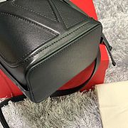 Kitlife Valentino VLogo Signature Walk Black Calfskin Bucket Bag 15x20x10cm - 2