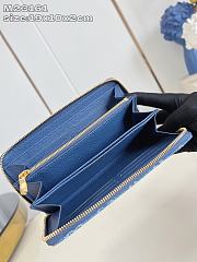 Kitlife Louis Vuitton x TM Zippy Wallet Monogram Cherry Blue Denim M23161 19.5x10.5x2.5cm - 3