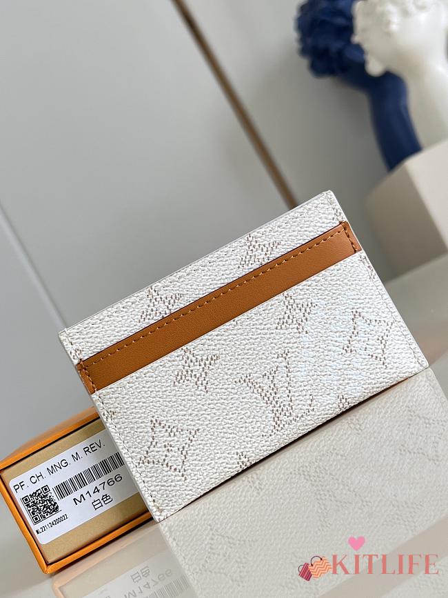 Kitlife Louis Vuitton Double Card Holder Off-White M14766 11x7x1.5cm - 1