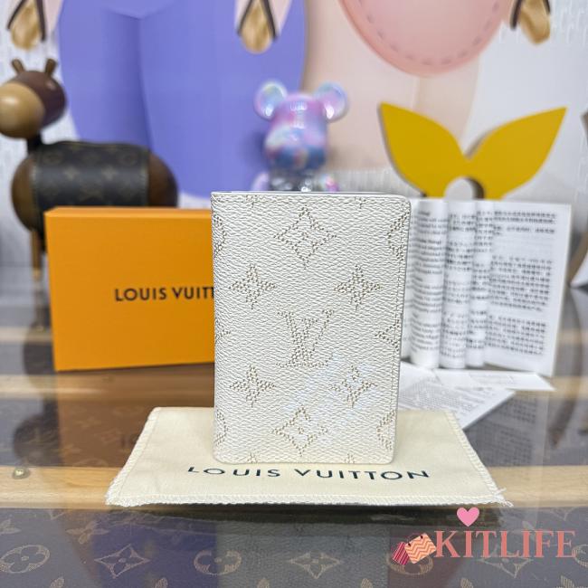 Kitlife Louis Vuitton Pocket Organizer Off-White M14689 7.5x11.1x1cm - 1