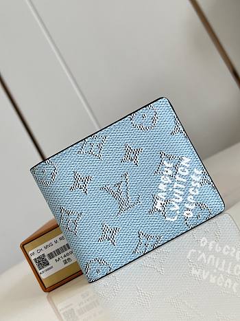 Kitlife Louis Vuitton Multiple Wallet Blue M14691 11.5x9x1.5cm