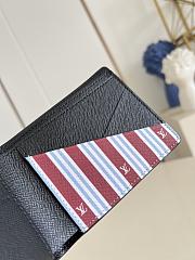 Kitlife Louis Vuitton Multiple Wallet Blue M14691 11.5x9x1.5cm - 4