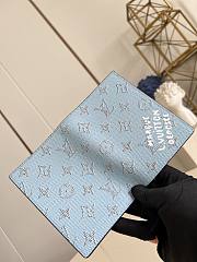 Kitlife Louis Vuitton Passport Cover Blue M15075 10x14x2.5cm - 4