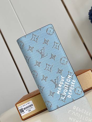 Kitlife Louis Vuitton Brazza Wallet Blue M15156 10x19x2cm