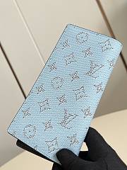 Kitlife Louis Vuitton Brazza Wallet Blue M15156 10x19x2cm - 5