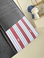 Kitlife Louis Vuitton Brazza Wallet Blue M15156 10x19x2cm - 4