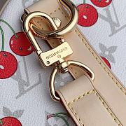 Kitlife Louis Vuitton x TM Keepall Bandoulière 45 White Cherry Monogram Coated Canvas M13764 45x27x20cm - 6