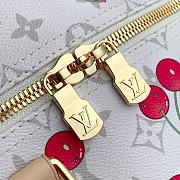 Kitlife Louis Vuitton x TM Keepall Bandoulière 45 White Cherry Monogram Coated Canvas M13764 45x27x20cm - 5