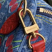 Kitlife Louis Vuitton x TM Speedy Bag Cherry Monogram Blue Denim M87627 21x17x30cm - 6