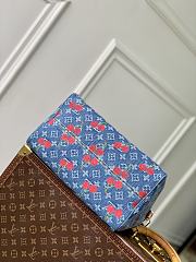 Kitlife Louis Vuitton x TM Speedy Bag Cherry Monogram Blue Denim M87627 21x17x30cm - 4