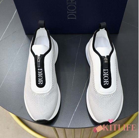 Kitlife Dior Low Top Snearkers Grey & White - 1
