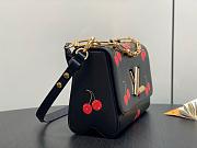 Kitlife Louis Vuitton x TM Twist MM Bag Black Cherry M14094 23x16x8cm - 6