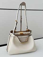 Kitlife Fendi Peekaboo Soft Small Bag White 29x12x19cm - 4