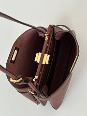 Kitlife Fendi Peekaboo Soft Small Bag Burgundy 29x12x19cm - 3