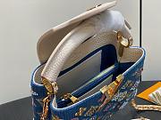 Kitlife Louis Vuitton Capucines Mini Bag Blue Monogram Denim With Beads M12947 21x13.6x8cm - 4