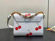 Kitlife Louis Vuitton x TM Twist PM Bag White Cherry M13239 19x15x7cm - 6