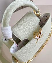 Kitlife Louis Vuitton x TM Capucines Bag Green M14101 27x17.39cm - 5