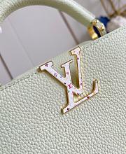 Kitlife Louis Vuitton x TM Capucines Bag Green M14101 27x17.39cm - 6