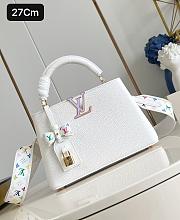 Kitlife Louis Vuitton x TM Capucines Bag White M13253 27x17.39cm - 1