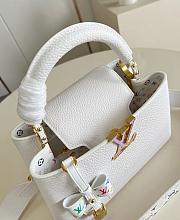 Kitlife Louis Vuitton x TM Capucines Bag White M13253 27x17.39cm - 6