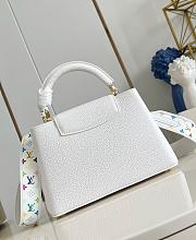 Kitlife Louis Vuitton x TM Capucines Bag White M13253 27x17.39cm - 4