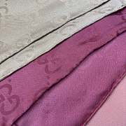 Kitlife Gucci GG Jacquard Gradient Scarf Red & Beige 90x90cm - 3