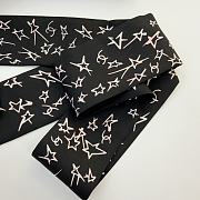 Kitlife Chanel Silk Scarf Star Black 120x6cm - 4