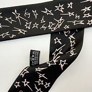 Kitlife Chanel Silk Scarf Star Black 120x6cm - 3