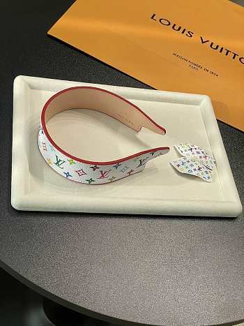 Kitlife Louis Vuitton White Tri-color Headband