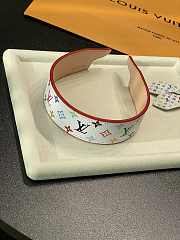 Kitlife Louis Vuitton White Tri-color Headband - 6