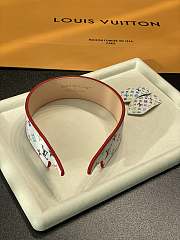 Kitlife Louis Vuitton White Tri-color Headband - 5