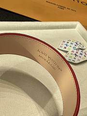 Kitlife Louis Vuitton White Tri-color Headband - 4