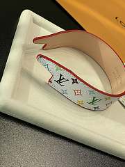 Kitlife Louis Vuitton White Tri-color Headband - 2
