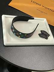Kitlife Louis Vuitton Black Tri-color Headband - 1