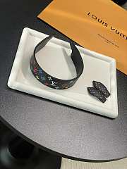 Kitlife Louis Vuitton Black Tri-color Headband - 2