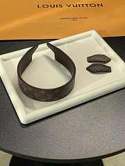 Kitlife Louid Vuitton Brown Classic Old Flower Headband - 5