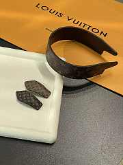 Kitlife Louid Vuitton Brown Classic Old Flower Headband - 4