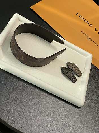 Kitlife Louid Vuitton Brown Classic Old Flower Headband